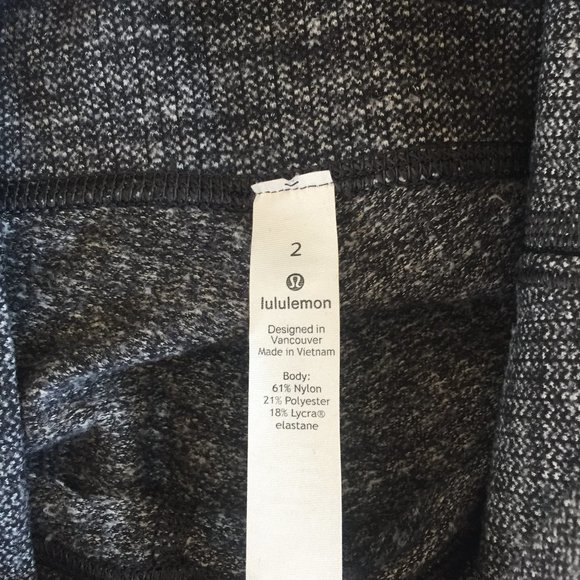 Lululemon Athletica Gray Herringbone Leggings - Picture 8 of 9